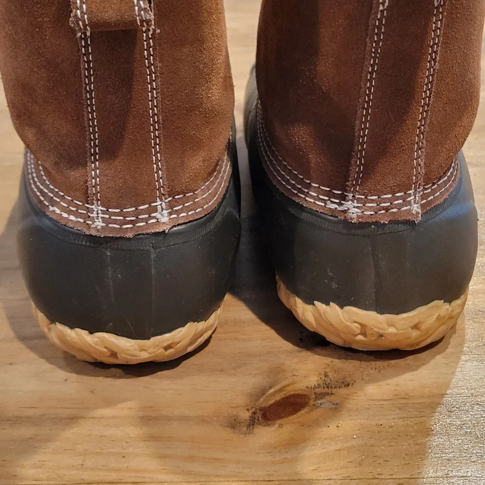 RedHead Mens Size 12 Duck Boots 200g Thinsulate Front Zip Leather Waterproof